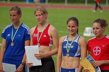 Die Plätze 1 - 4 gingen am Ende an Maren Schwerdtner, Katrin Geissler, Katrin Werkmann und Natascha Rother